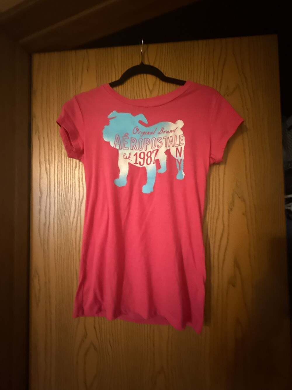 Aeropostale Graphic T-Shirt Pink Size L/G